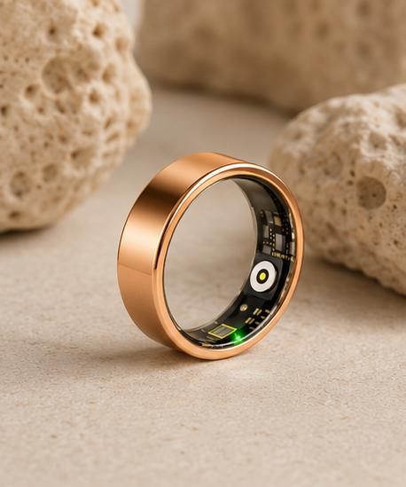 Pulse Smart Ring — Rose Gold, Size 7